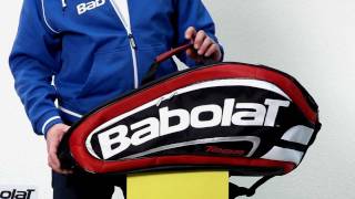 TennisPointde  Babolat Racket Holder X12 Team Line Red [upl. by Towroy634]