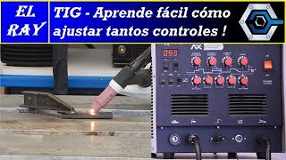 Cómo REGULAR la MÁQUINA DE SOLDADURA TIG [upl. by Hgielhsa]