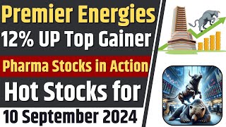 Premier Energies IPO 12 UP💥Pharma Stocks in Action⚡️Swing Trading in Hindi [upl. by Einnov]