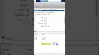 MATLAB tutorial for beginners Builtin command  datastats matlab coding statistics [upl. by Ecnerual265]