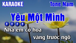 Yêu Một Mình Karaoke Tone Nam  Karaoke AK [upl. by Winther76]