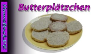 Butterplätzchen Backanleitung von HomeBackDE [upl. by Liggitt]