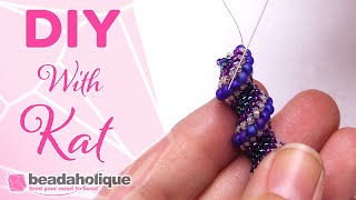 How to Tie off and Add More Thread in Cellini Spiral [upl. by Abramo]