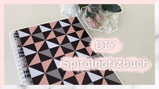 DIY Spiralnotizbuch selber machen 📒  super einfach  Schreibwaren selber machen [upl. by Arrais]