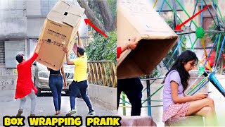 Epic Box Wrapping Prank On Girls  FunkyTV [upl. by Atwater196]