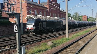 Bahnhof Rathenow Teil 3 mit ICE IC und Güter Umleitung [upl. by Cris]