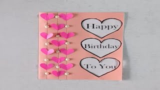 Easy And Beautiful Birthday Card Making  How To Make Birthday Greeting card  Birthday Card Ideas [upl. by Timothy]