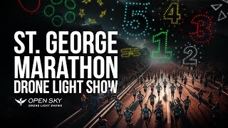 St George Utah Marathon Drone Show [upl. by Eecats]