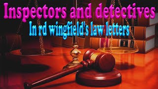 Inspectors and detectives in rd wingfields law letters BBC Radio Dramabbc [upl. by Rosenzweig]