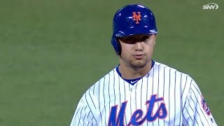 CINNYM Suarez misplays fly ball Conforto doubles [upl. by Terrena]