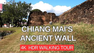 Walking Around Chiang Mai Old Town – Exploring the Historic City Wall amp Moat in 4K [upl. by Ellerol]