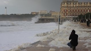 Huge Waves in Biarritz [upl. by Clute175]