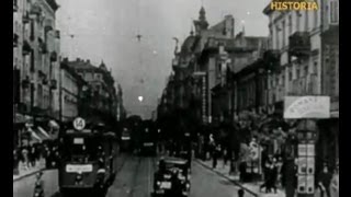 Przedwojenna filmowa Warszawa 1936  najciekawsze ujęcia z warszawskiego Śródmieścia [upl. by Ihc137]