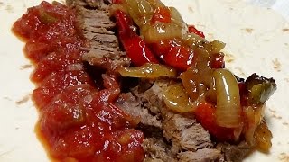 Recipe for Top Round Steak Fajitas Using My NuWave Oven Pro Plus [upl. by Sergias]