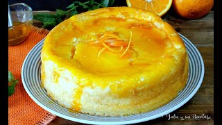 Tarta esponjosa de yogur🍊CON ALMÍBAR DE NARANJA [upl. by Oiluj64]