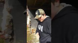 Skinning a squirrel with an EZ Skinner [upl. by Mcgrath]