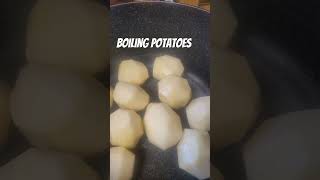 Boiling potatoes 🥔 for fall supper shortsfeed food cooking [upl. by Clarine440]