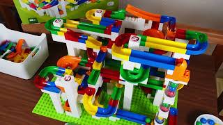 Largest Hubelino Marble Run Set  How good is it really hubelino marblerun legoduplo toyreview [upl. by Reni]