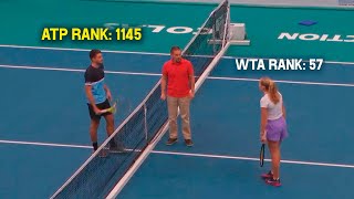 When WTA Player Clashes ATP Player Who Wins [upl. by Nnalorac]