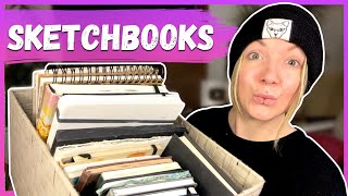 Alle meine Skizzenbücher  Flops amp Favoriten  Sketchbook Overview Deutsch [upl. by Jermain]