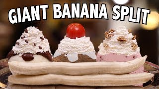 DIY GIANT BANANA SPLIT  VERSUS [upl. by Nidla]