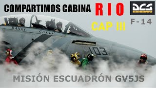 DCS F14 RIO en ESPAÑOL Misión cabina trasera parte 3 [upl. by Dera645]