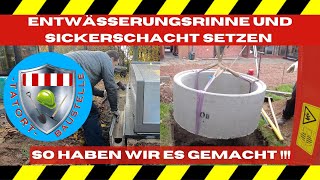 Sickerschacht und Ablaufrinne selber bauen so klappt es  Tatort Baustelle [upl. by Analahs]