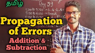 PropagationOfErrorsAdditionSubtractionPhysics 11TamilMuruga MP [upl. by Vallonia]