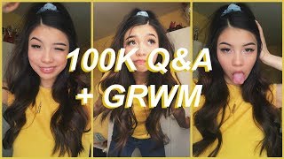 answering your questions while i get ready 100k QampA GRWM [upl. by Drahsir]