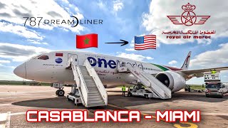 Trip Report  Royal Air Maroc  Casablanca 🇲🇦 to Miami 🇺🇸  Boeing 787 [upl. by Leslie]