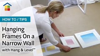 How to hang frames vertically on a tall skinny wall [upl. by Zack]