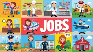 Kids vocabulary  NEW Job  Lets learn about job  Learn English for Kids [upl. by Inilam]