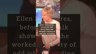 What did Ellen DeGeneres before her talk show fame 😳 ellendegeneres ellendegeneresshow [upl. by Isoais110]