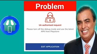 Jio Pos Lite App Un Authorised Request Problem Please Turn Off debug Mode Jio Pos Lite Problem 2023 [upl. by Annabell]