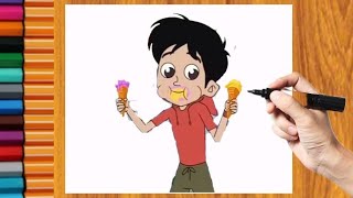 Chikoo aur Bunty  How to draw Bunty cartoon  cartoon chiku bunty [upl. by Southworth351]