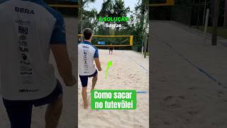 COMO SACAR NO FUTEVÔLEI 🔥 ftv futevolei saque tutorial bera [upl. by Anoirb748]