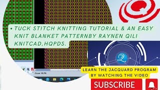 Tuck Stitch Knitting An Easy Knit Blanket Pattern by hqpdsraynen qili knitcad [upl. by O'Reilly]