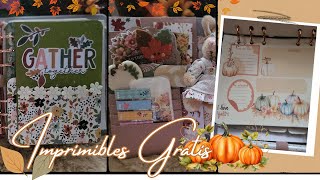 🍄 · 🍂Imprimibles GRATIS de Otoño Agenda bulletjournal 🍄 🍂🪵 planeacion organizacion freebies [upl. by Orvil]