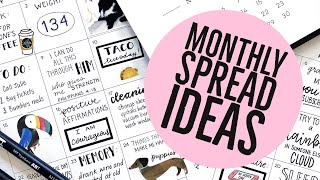 31 Ways to Use Your Monthly View in your Planner  Monthly Spread Ideas [upl. by Dana688]