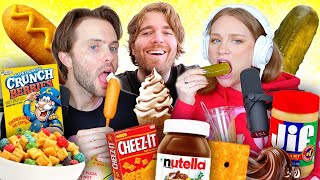 Tasting PREGNANCY CRAVINGS with Shane Dawson [upl. by Sapphera]