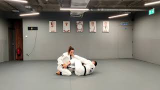 BJJ Drill Mount sweep  Scissor sweep  Armbar Brazilian Jiu Jitsu bridge armlock [upl. by Echikson]