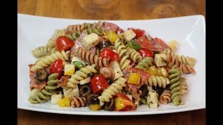 Antipasto Pasta Salad Recipe  How to Make Antipasto Pasta Salad [upl. by Yeldnarb]