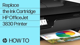 HP OfficeJet 8015e How to ChangeReplace Ink Cartridges [upl. by Aihselat521]