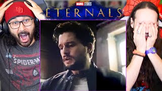 ETERNALS POSTCREDIT SCENES Major Cameo amp Mystery Voice Confirmed Ending Explained REACTION [upl. by Paske]