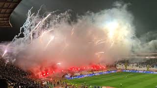 Red Star Belgrade  Partizan Belgrade derby 03032023 fireworks [upl. by Fiel]