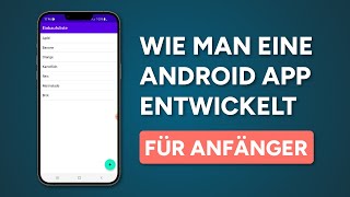 Android App mit Kotlin erstellen in 60 Minuten  Tutorial Deutsch [upl. by Yanej853]