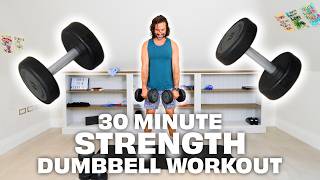 30 Mins FULL BODY Dumbbell Strength Workout 🥵  Joe Wicks Workouts [upl. by Sivia]