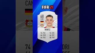 Wirtz FIFA Evolution  FIFA 21  FC 25 🔥🔥 shorts fifa wirtz [upl. by Bettina822]