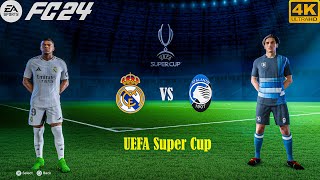 FC 24  Real Madrid Vs Atalanta  Ft Mbappe  UEFA Super FINAL 2324Full Match  4K HDR [upl. by Eidok]