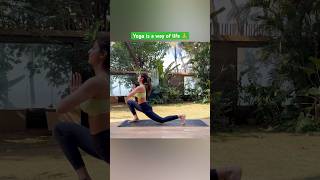 Virabhadrasana and Skandasana shorts mondaymotivation yoga shilpashetty fitness fitindia [upl. by Aidole]